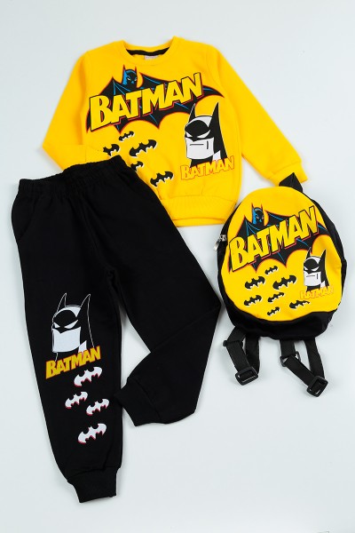 sari-5-8-yas-batman-baskili-cantali-erkek-cocuk-takim-96697