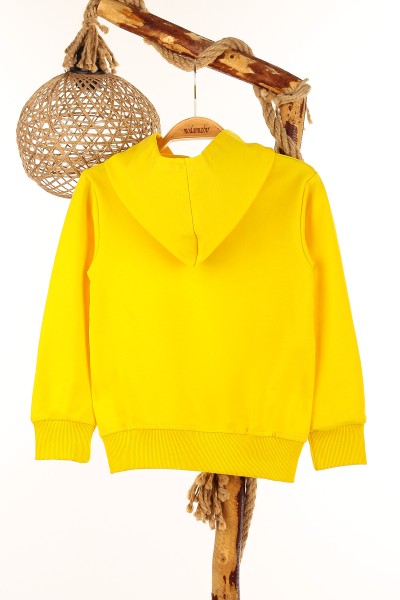Sarı (5-8 Yaş) Favorıte Life Kapşonlu Erkek Çocuk Sweat 148959