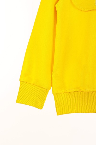 Sarı (5-8 Yaş) Favorıte Life Kapşonlu Erkek Çocuk Sweat 148959
