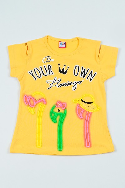 sari-5-8-yas-flamingo-baskili-kiz-cocuk-tsort-105052