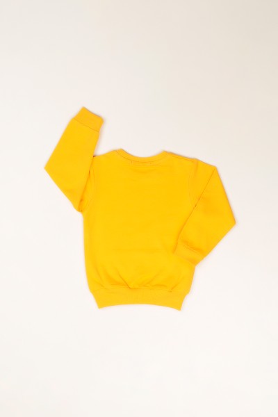 Sarı (5-8 Yaş) Tnecaemni Baskılı Erkek Çocuk Sweatshirt 82542