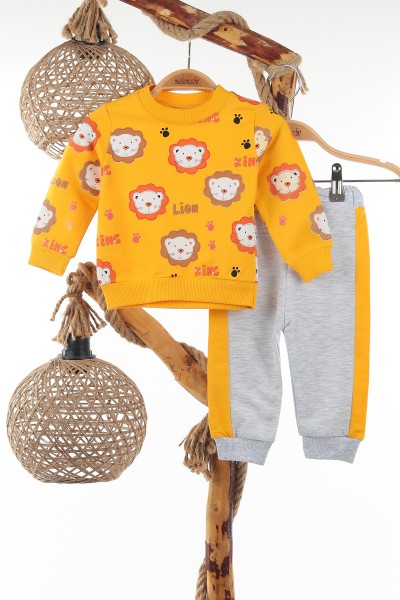 sari-6-18-ay-king-lion-baskili-erkek-cocuk-takim-138697