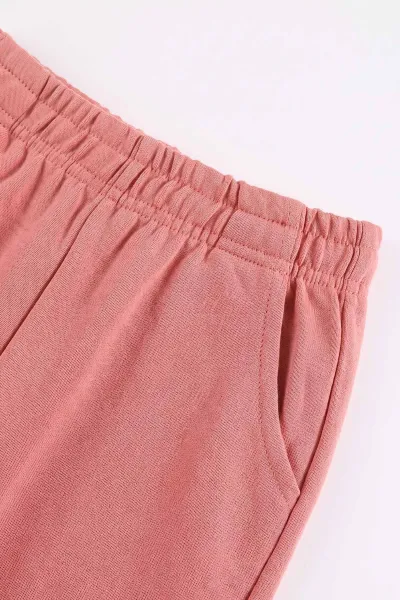 Sarı (7-11 Yaş) Good Morning Baskılı Ribana Kumaş Kız Çocuk Pijama Takımı 477073