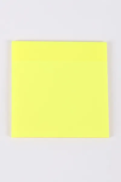 Sarı 76x76mm Şeffaf Yapışkanlı Kare Postit-Not Kağıdı 421759