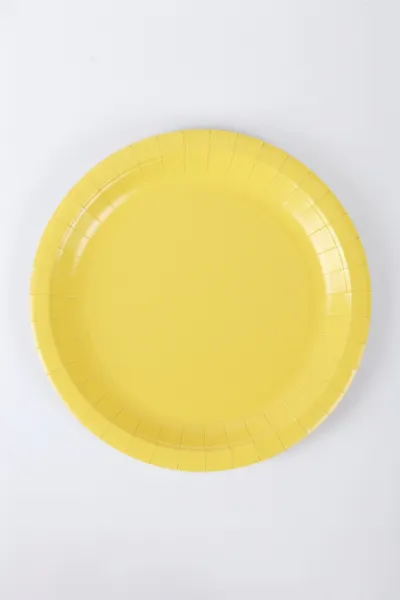 Sarı 8'li Karton Tabak 300936