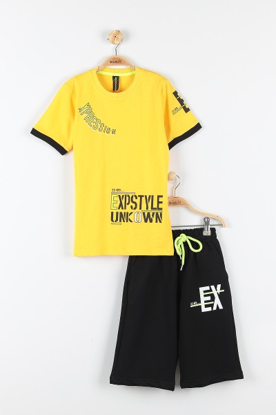 sari-9-12-yas-expstyle-baskili-cep-detayli-erkek-cocuk-takim-177434