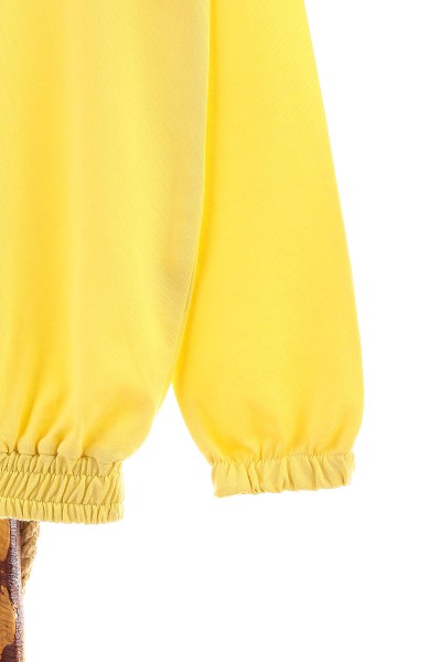 Sarı (9-12 Yaş) Kapüşonlu Mevsimlik Kız Çocuk sweat 157098