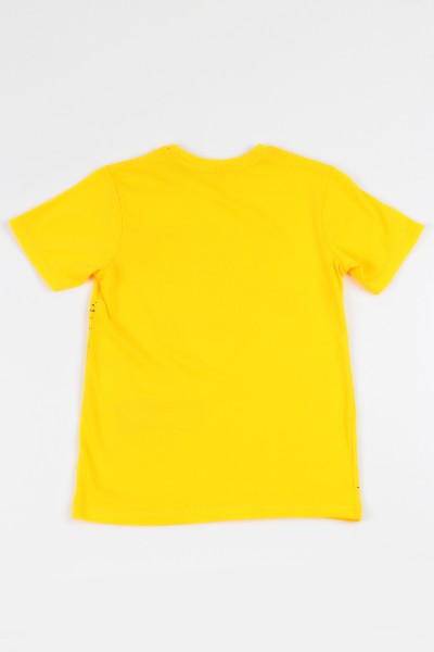Sarı (9-12 yaş) One 01 Baskılı Erkek Çocuk Tişört 112752