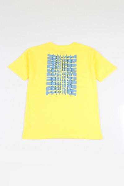 Sarı (9-12 yaş) Reflektör Baskılı Erkek Çocuk Tişört 114269