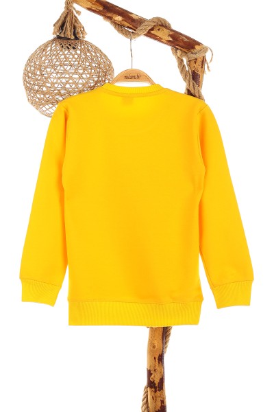 Sarı (9-12 Yaş) Rose Baskılı Kız Çocuk Sweat 150957