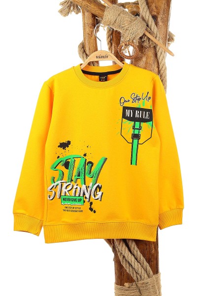 sari-9-12-yas-stay-strong-baskili-erkek-cocuk-sweat-150911