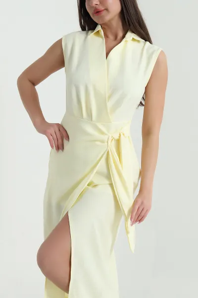 sari-baglamali-keten-kadin-elbise-460149