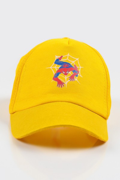 Sarı Baskılı Erkek Çocuk Şapka 113527
