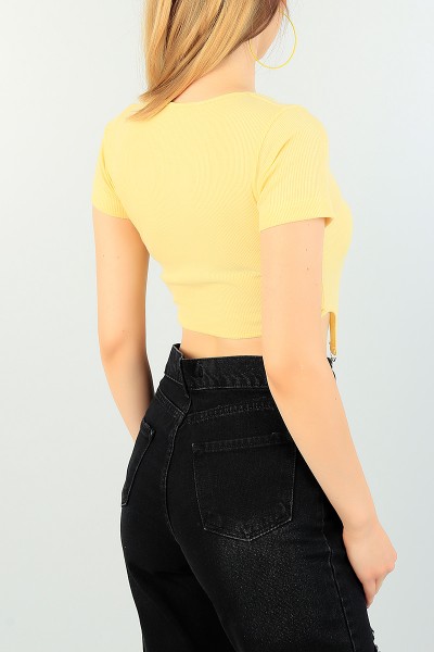 Sarı Beli Çengelli Fitilli Body 71301
