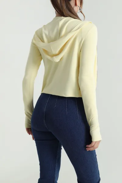 Sarı Fermuarlı Oysho Kadın Sweat 483621