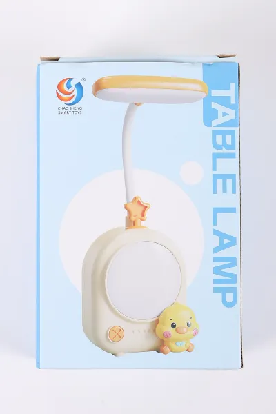 Sarı Figürlü Şarj Edilebilir Masa Lambası - USB Şarjlı  Çocuk Ders Lambası 442999