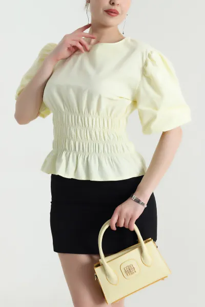 sari-gipeli-balon-kol-poplin-kadin-bluz-455932