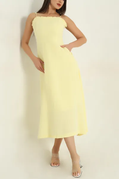 sari-ip-askili-astarli-muslin-keten-kadin-elbise-373417