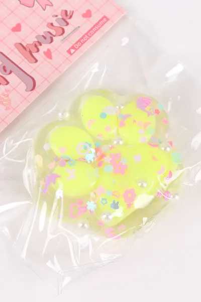 Sarı Kedi Patisi Işıklı   Squishy Oyuncağı 464477