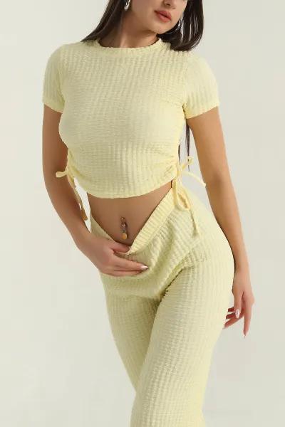 sari-likrali-gofre-kadin-ikili-takim-377981