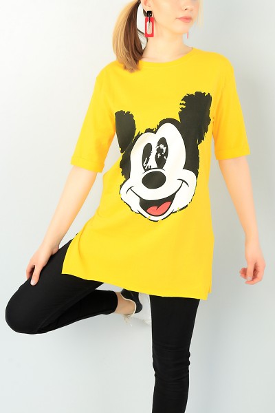sari-mickey-baskili-bayan-tisort-66309
