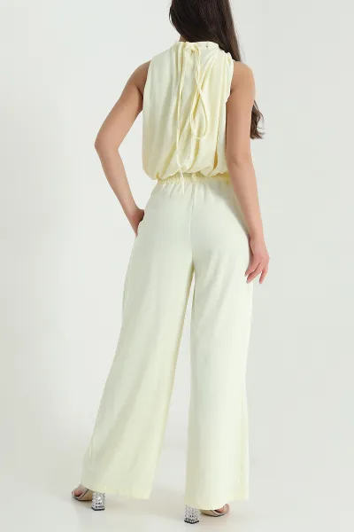 Sarı Pantolon Bluz Linda Kadın İkili Takım 460297