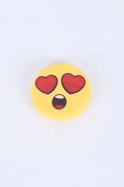 Sarı Silka Yuvarlak Şekilli Büyük Boy Emoji Silgi 387404