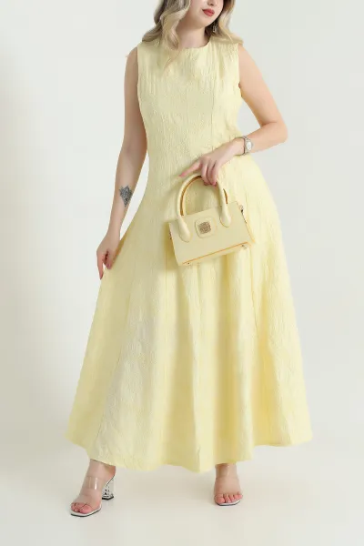sari-suzene-nakisli-kolsuz-kadin-elbise-466809