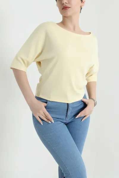 Sarı Yarasa Kol Oysho Kadın Bluz 447748
