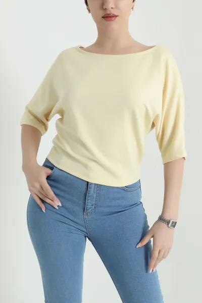 Sarı Yarasa Kol Oysho Kadın Bluz 447748