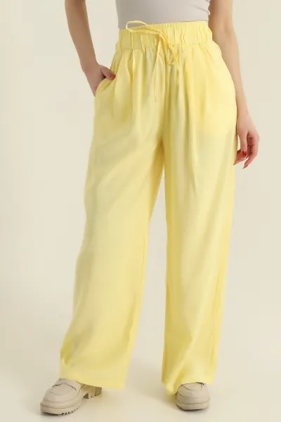 Sarı Yeni Sezon Modal Kadın Pantolon 425235