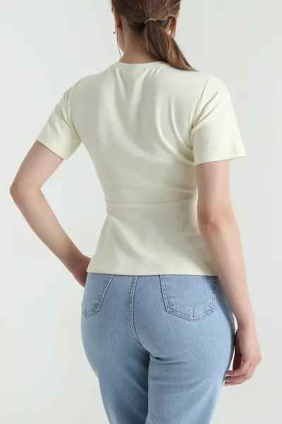 Sarı Yeni Sezon Oysho Kadın Bluz 475814
