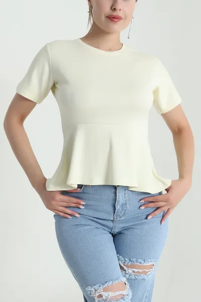 Sarı Yeni Sezon Oysho Kadın Bluz 475814