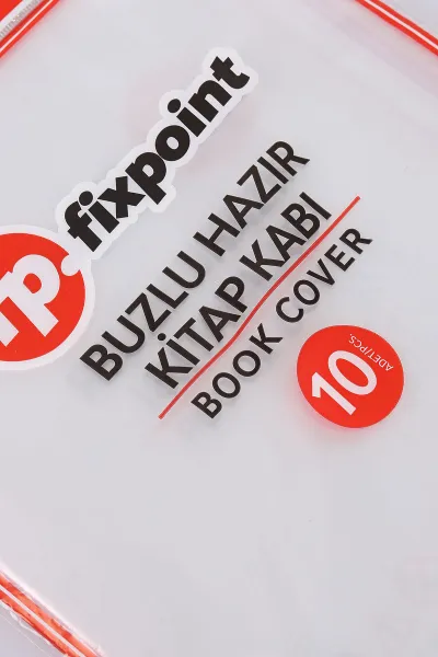 Şeffaf Fixpoint Buzlu Hazır Kitap Kabı 10'lu 475268