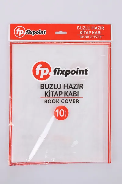 Şeffaf Fixpoint Buzlu Hazır Kitap Kabı 10'lu 475268