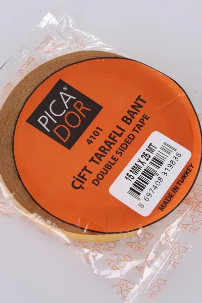 Şeffaf Picador Çift Taraflı Köpük Bant 15mm X 25 Mt 475089