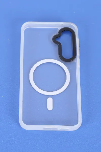 Şeffaf Samsung S23 FE Uyumlu Orbit Serisi Kamera Korumalı Magsafe Sert Silikon Telefon Kılıfı 404195