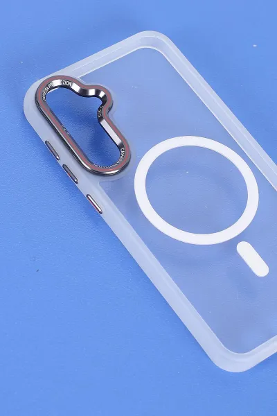 Şeffaf Samsung S23 FE Uyumlu Orbit Serisi Kamera Korumalı Magsafe Sert Silikon Telefon Kılıfı 404195