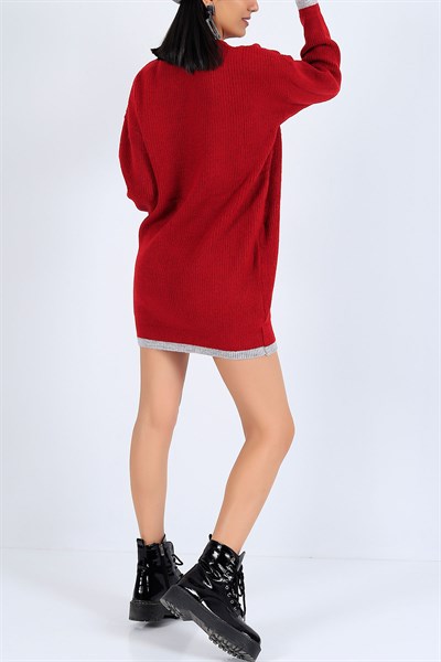 Selanik Örme Kırmızı Triko Tunik 25853B