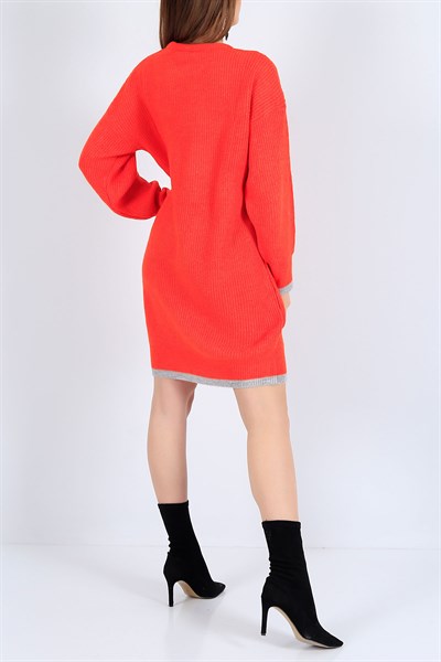 Selanik Örme Turuncu Triko Tunik 25857B