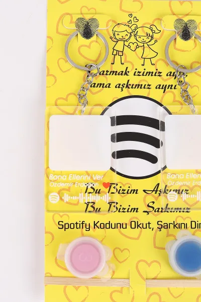 Sevgili Parmak Izi Anahtarlık Seti ( Bana Ellerini Ver - Özdemir Erdoğan ) 473918