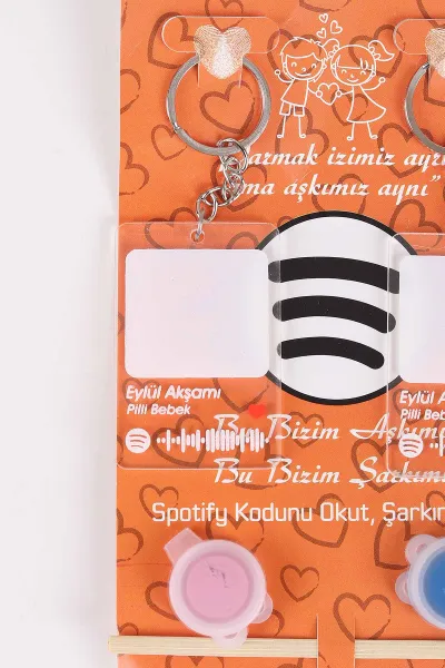 Sevgili Parmak Izi Anahtarlık Seti (Eylül Akşamı - Pilli Bebek ) 473919