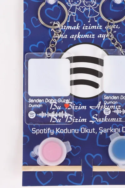 Sevgili Parmak Izi Anahtarlık Seti (Senden Daha Güzel - Duman  ) 473916