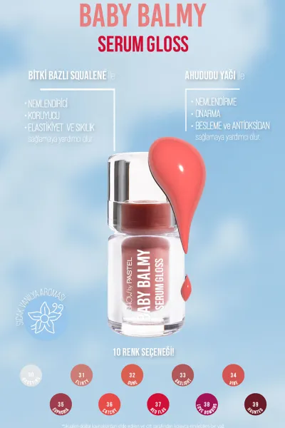 Show By Pastel Baby Balmy Serum Gloss No:34 - Dudak Parlatıcısı ve Dudak Bakımı 398003