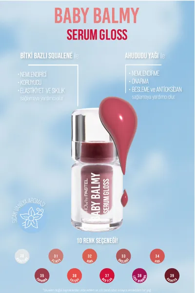 Show By Pastel Baby Balmy Serum Gloss No:35 - Dudak Parlatıcısı ve Dudak Bakımı 398004