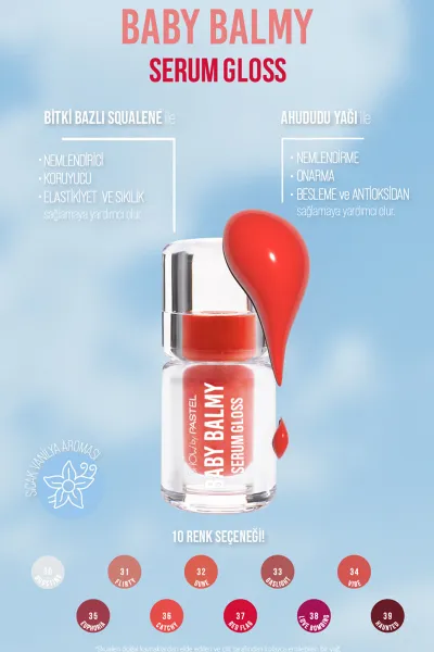 Show By Pastel Baby Balmy Serum Gloss No:36 - Dudak Parlatıcısı ve Dudak Bakımı 398005