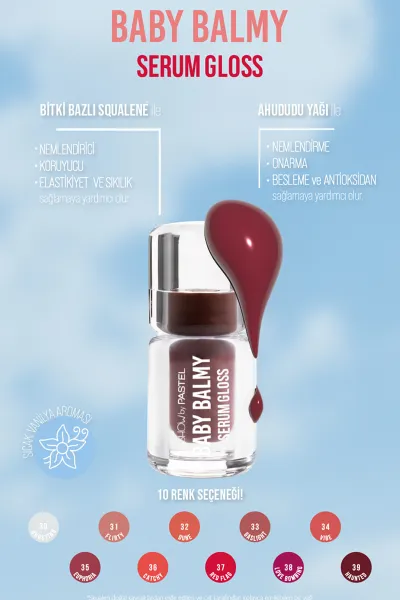 Show By Pastel Baby Balmy Serum Gloss No:39 - Dudak Parlatıcısı ve Dudak Bakımı 398008