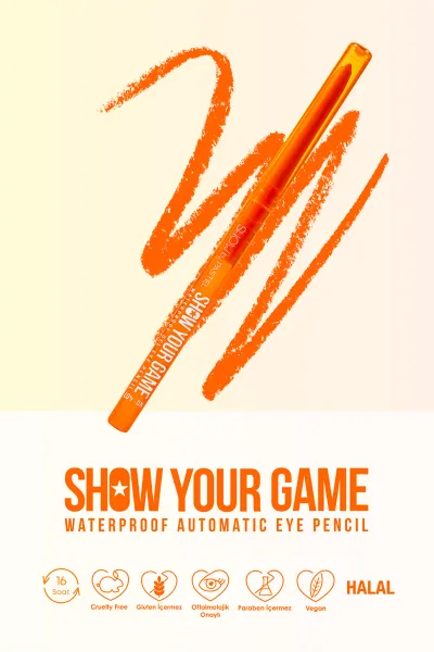 Show By Pastel Show Your Game Waterproof Gel Eye Pencil - Suya Dayanıklı Jel Göz Kalemi 407 313437