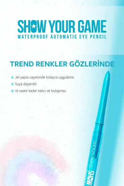 Show By Pastel Show Your Game Waterproof Gel Eye Pencil - Suya Dayanıklı Jel Göz Kalemi 412 313464