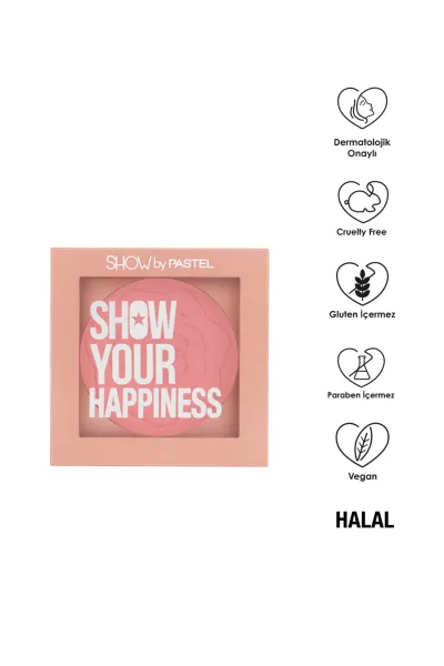 Show By Pastel Show Your Happiness Blush -Allık 201  Cute 285605
